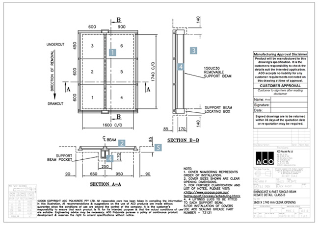 Design Service for Access Covers | ACO Access Technical Support